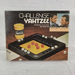 Vintage 1974 Challenge Yahtzee Board Game Complete With Instructions Score Cards